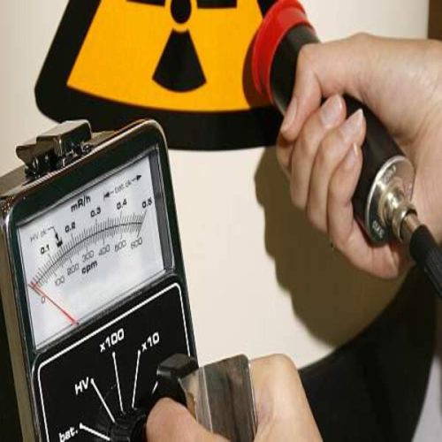 A Geiger Counter Taking a Reading From a Radioactive HDR Unit